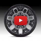 Fuel Traction D825 Matte Gunmetal Custom Truck Wheels 4